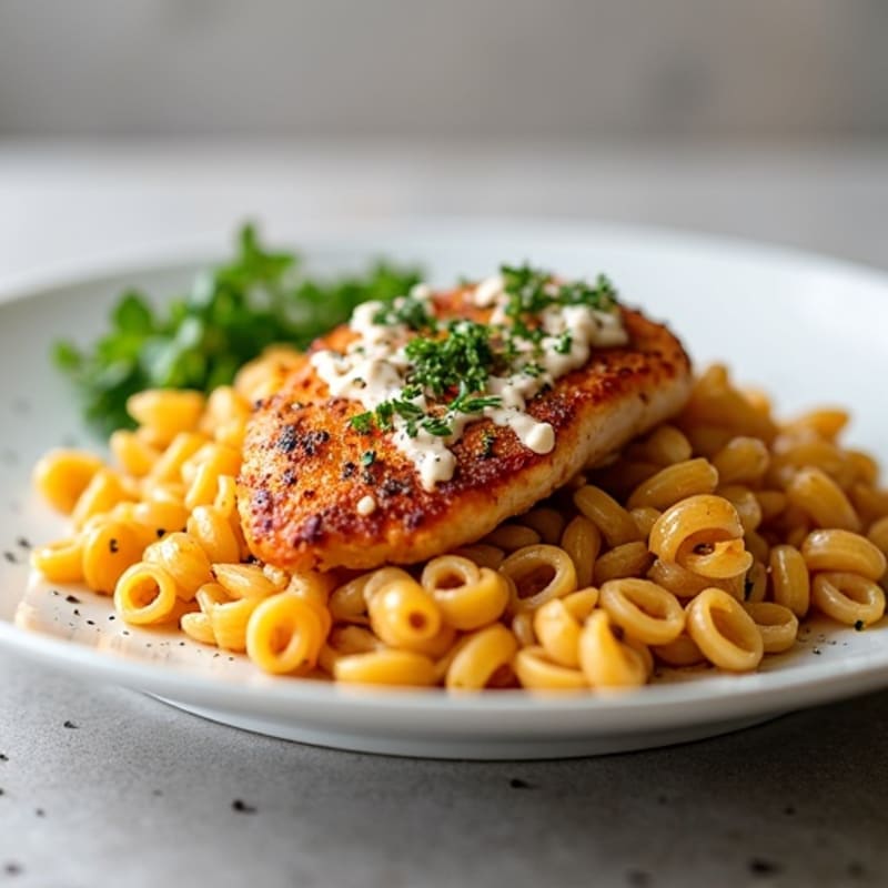 Spicy Cajun Chicken with Creamy Whole Wheat Pasta
