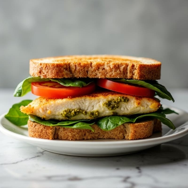 Herb-Pesto Grilled Chicken Sandwich