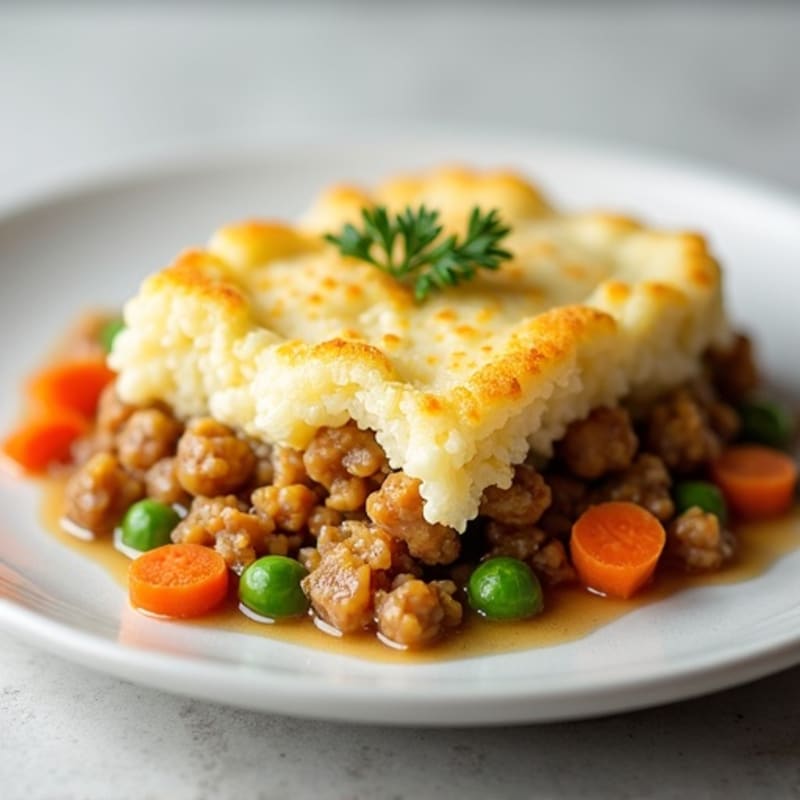 Cauliflower-Topped Turkey Shepherd's Pie