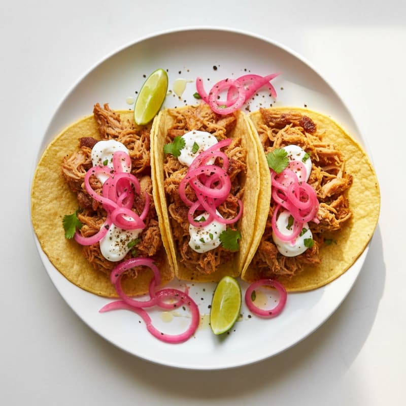 Crispy Slow-Cooked Pork Carnitas Tacos