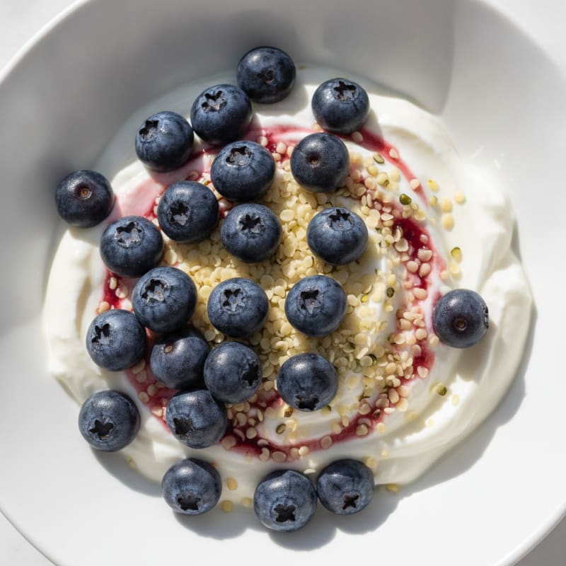 High-Protein Greek Yogurt Bowl with Mixed Berries