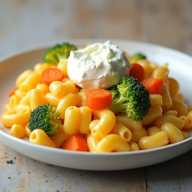 Healthy Baked Mac and Cheese with Veggies