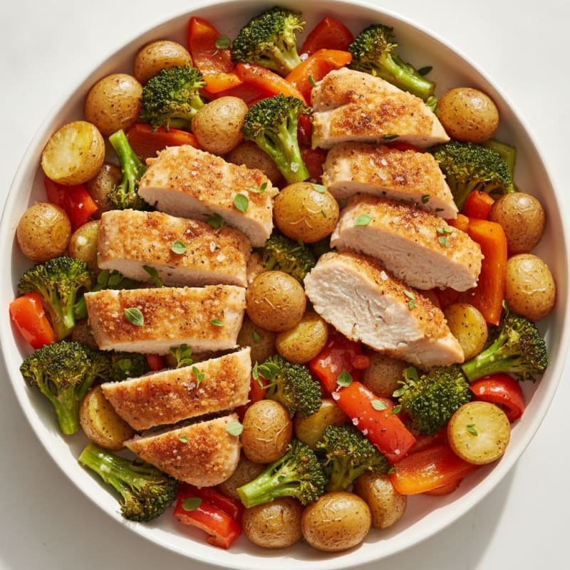 Sheet Pan Lemon Herb Chicken and Veggies
