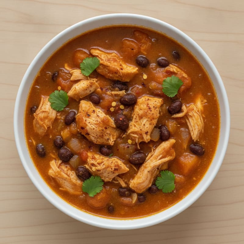 Slow Cooker Pumpkin Chicken Chili