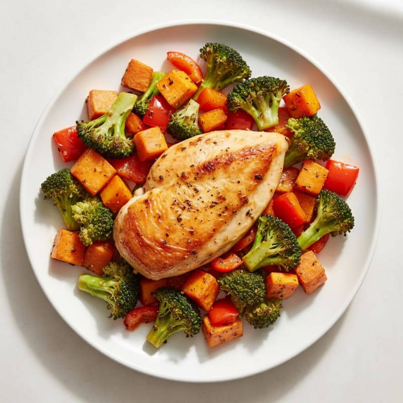 Lemon Herb Roasted Chicken and Veggies