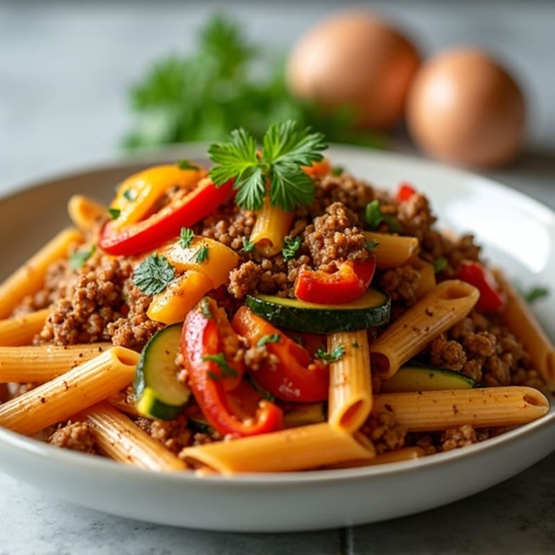 Lean Beef and Vegetable Pasta Skillet