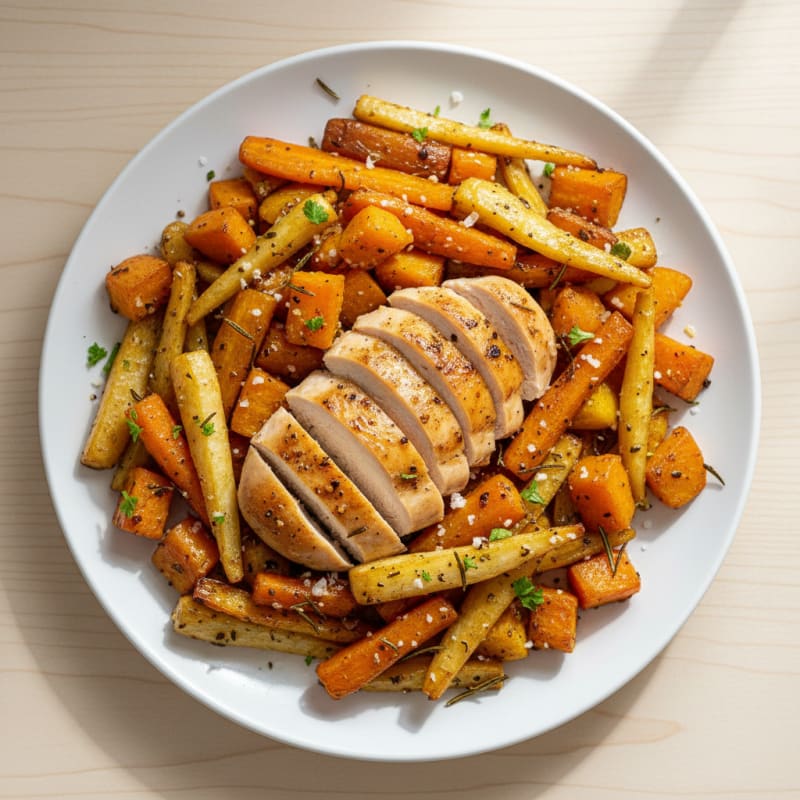 Golden Roasted Root Vegetable Medley