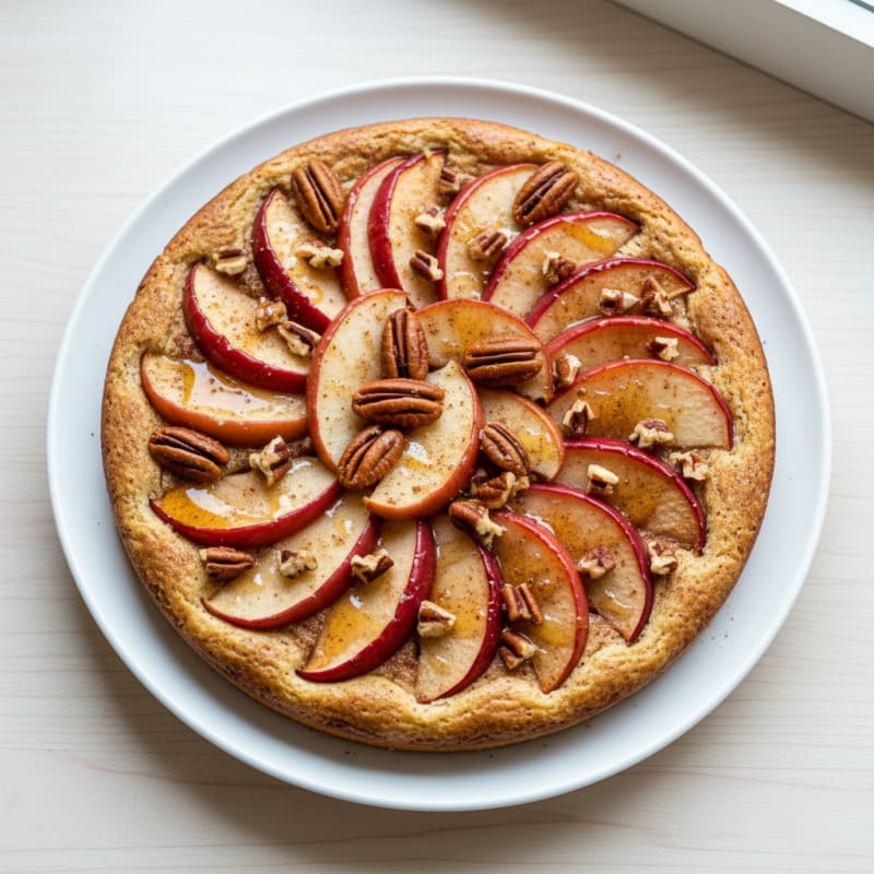 Cinnamon Pecan Apple Baked Yogurt Custard