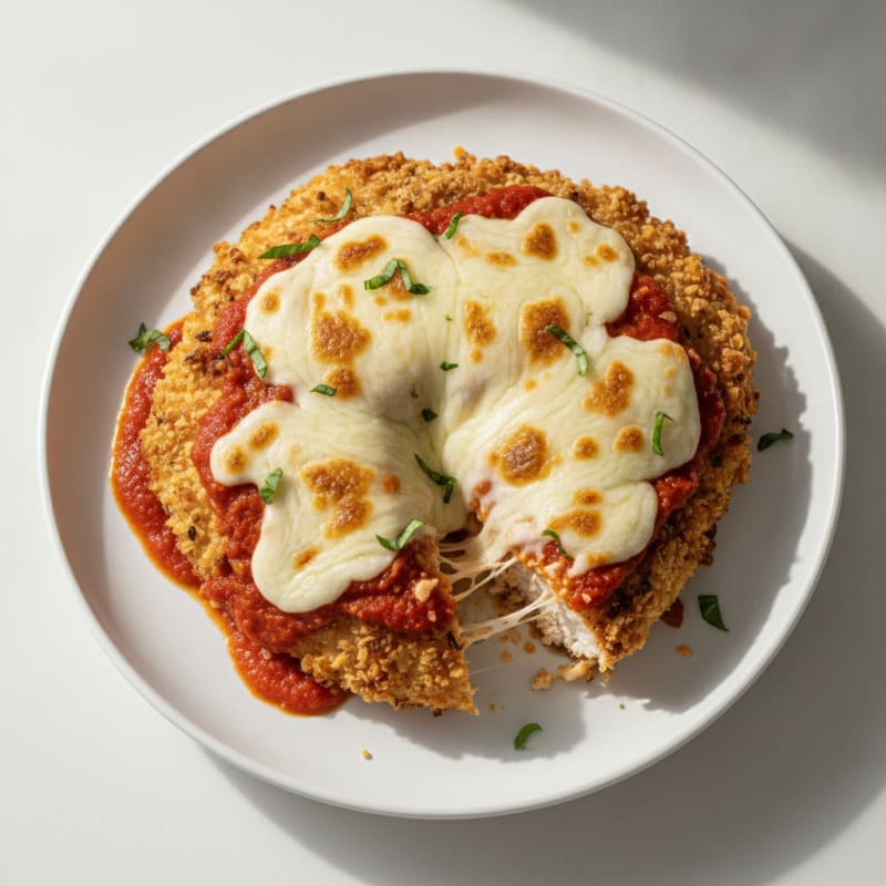 Crispy Almond-Crust Chicken Parmesan
