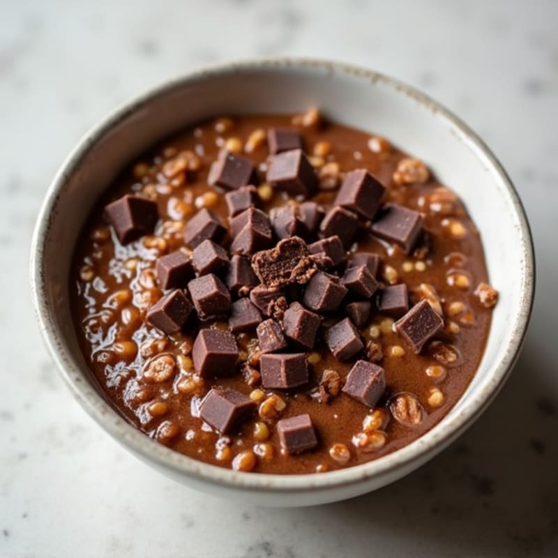 Protein-Packed Molten Dark Chocolate Oats