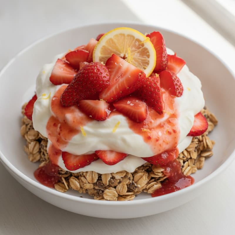 Strawberry Shortcake Overnight Oats