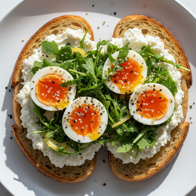 Sourdough Toast with Jammy Eggs
