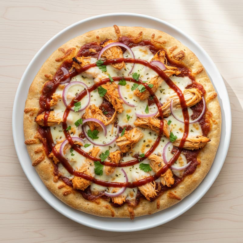 Crispy BBQ Chicken Flatbread Pizza