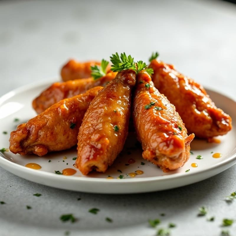 Crispy Baked Honey Garlic Chicken Wings