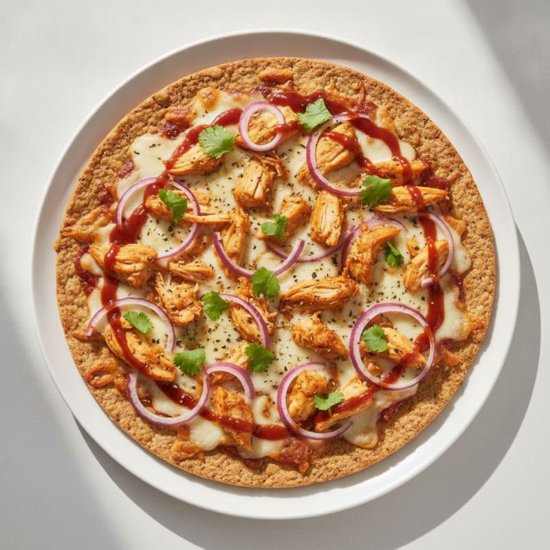 High-Protein BBQ Chicken Pizza