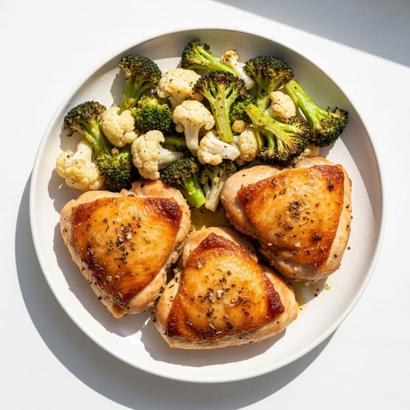 Garlic-Herb Roasted Chicken Thighs