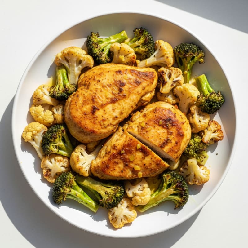 Anti-Inflammatory Turmeric Chicken Thighs with Roasted Vegetables