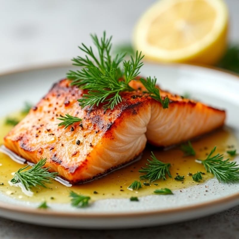 Grilled Salmon with Lemon and Fresh Herbs