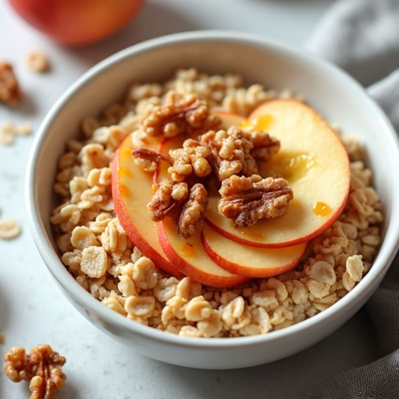 Hearty Apple Cinnamon Oatmeal Bowl