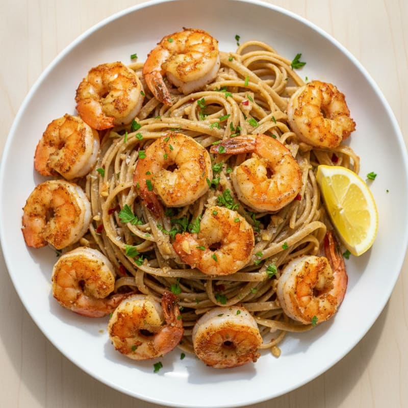 Garlic Butter Shrimp Scampi with Linguine