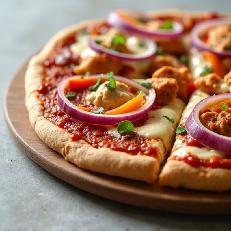 Healthy High-Protein BBQ Chicken Pizza