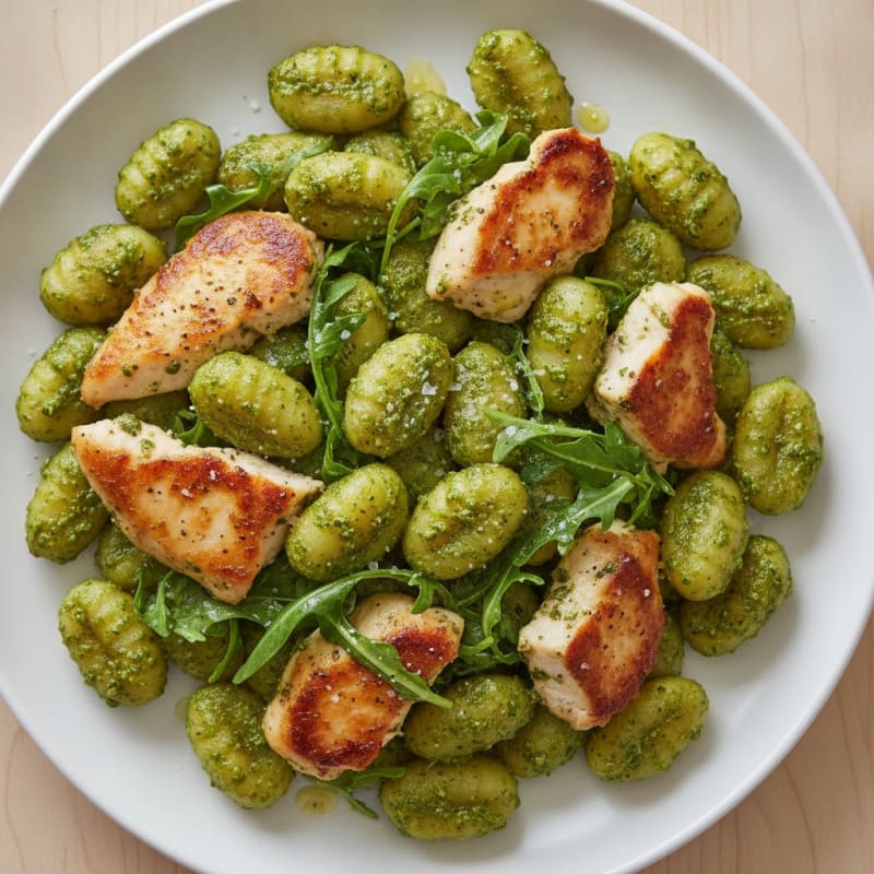 Gnocchi with Arugula Pesto