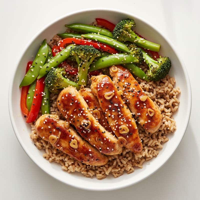 Teriyaki Chicken with Sesame Vegetables