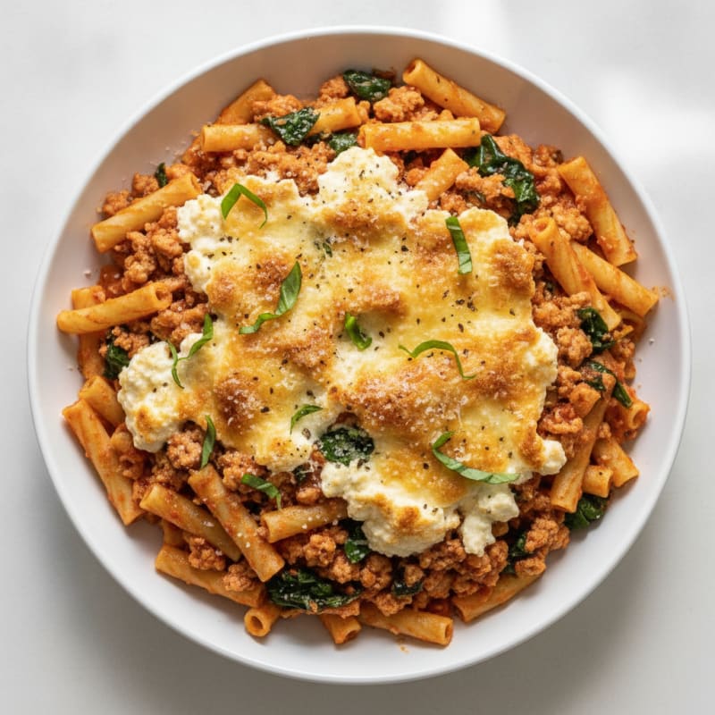 Classic Baked Ziti with Ricotta