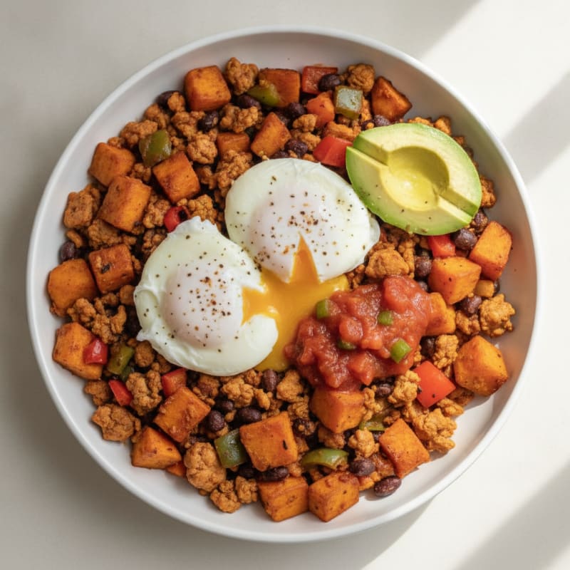 Southwestern Turkey & Sweet Potato Hash