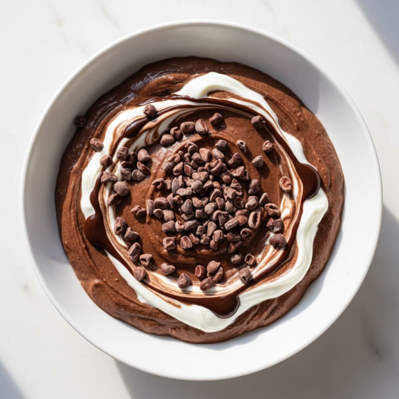 Silky Chocolate Protein Pudding with Greek Yogurt