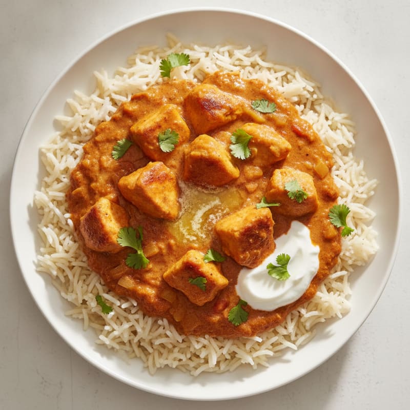 Spiced Butter Chicken with Basmati Rice
