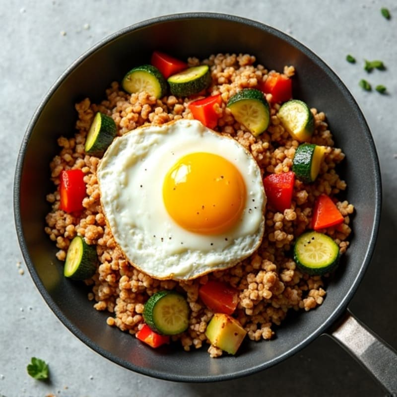 Lean Ground Turkey and Zucchini Skillet