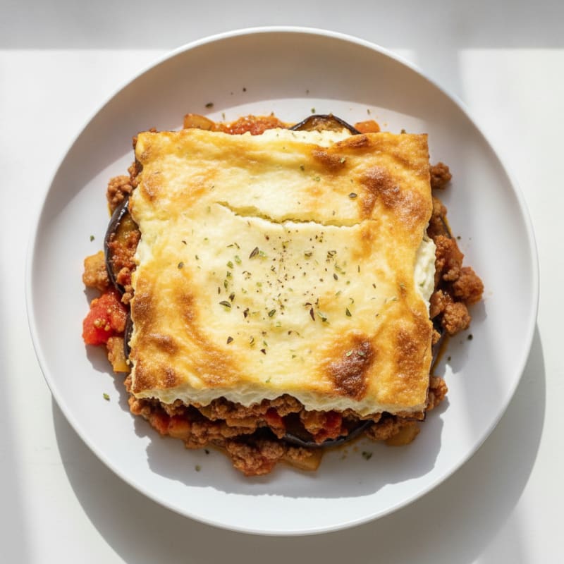 Classic Lamb Moussaka with Béchamel