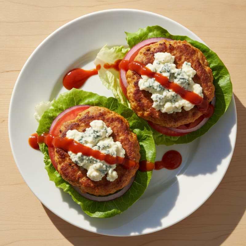 Buffalo Blue Cheese Burgers