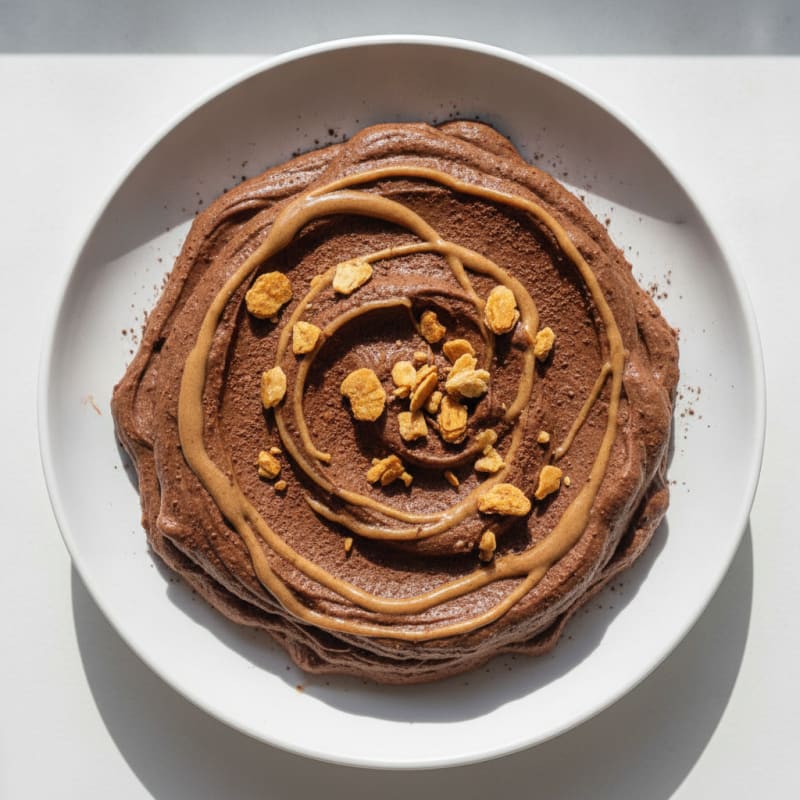 Creamy Vegan Protein Pudding with Almond Butter and Cacao