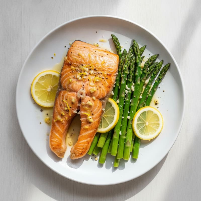 Baked Salmon with Asparagus