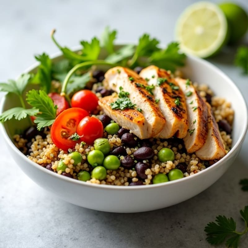 Zesty Lime Quinoa Black Bean Bowl