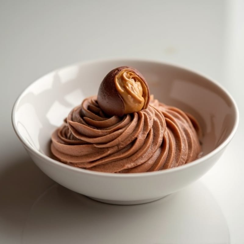 Silky Chocolate Protein Pudding with Peanut Butter Swirl