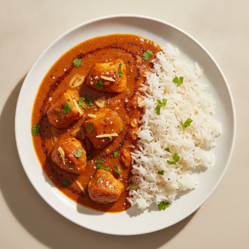 Spiced Butter Chicken with Basmati Rice