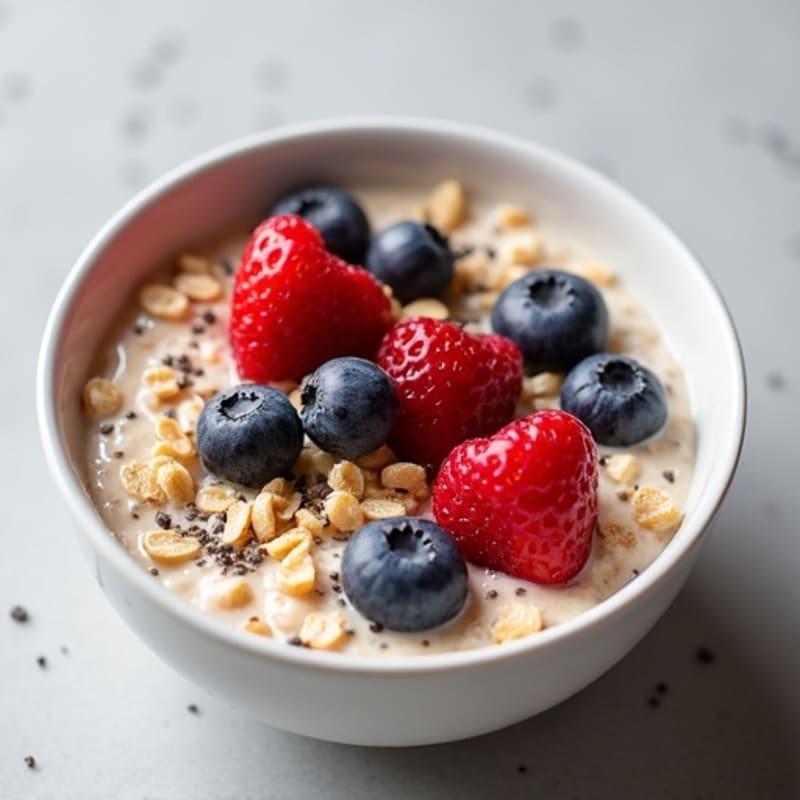 Protein-Packed Vanilla Berry Overnight Oats