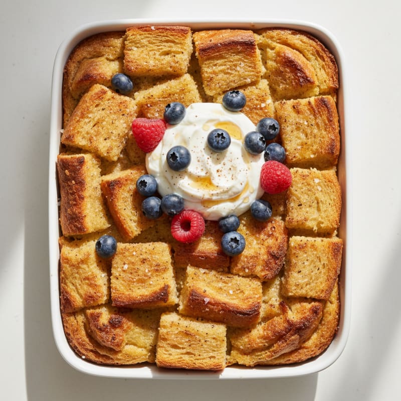 Golden Crispy French Toast Bake