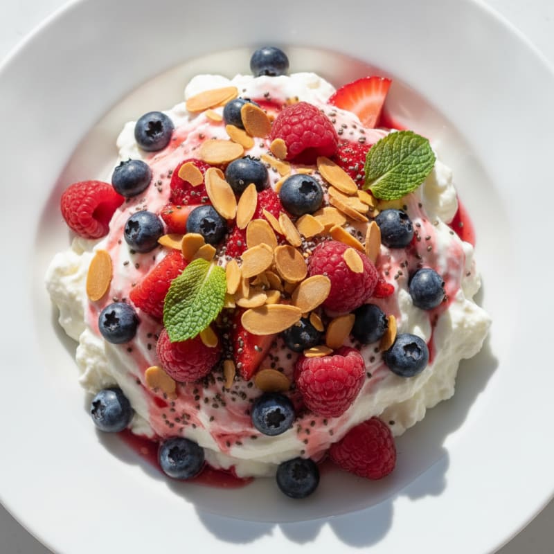 Creamy Greek Yogurt Protein Parfait with Mixed Berries