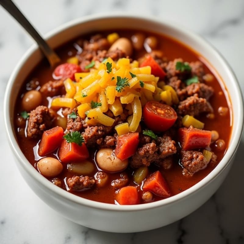 Hearty Lean Slow Cooker Beef Chili