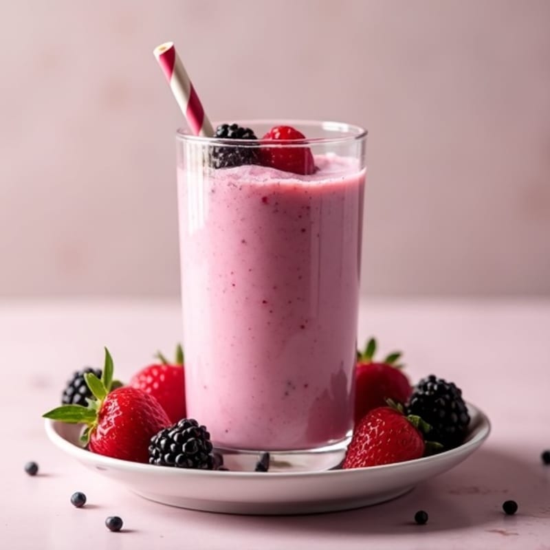 Creamy Berry Almond Protein Smoothie