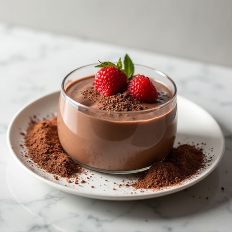 Silky Chocolate Protein Pudding with Greek Yogurt