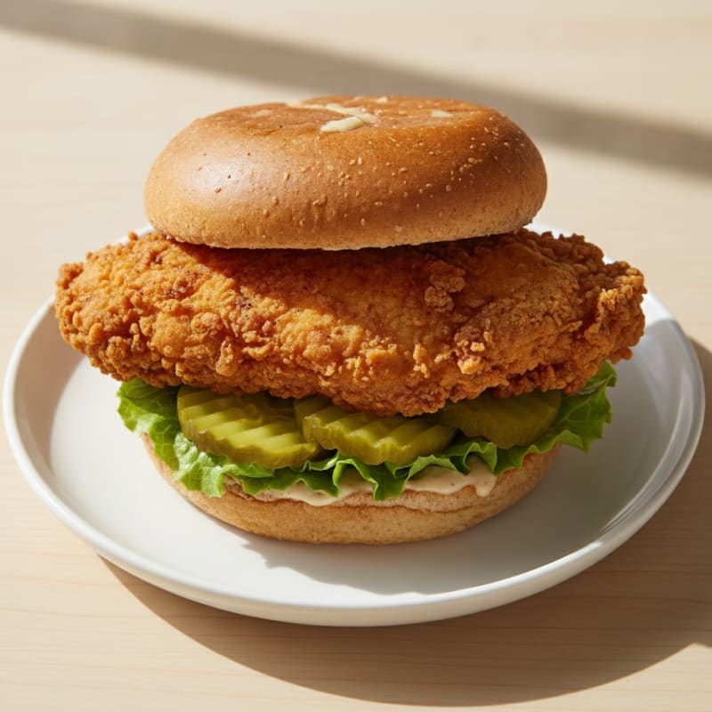 Buttermilk Fried Chicken Sandwich with Pickles