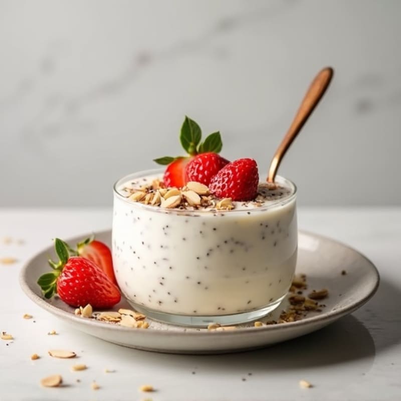 Greek Yogurt Protein Pudding with Chia Seeds