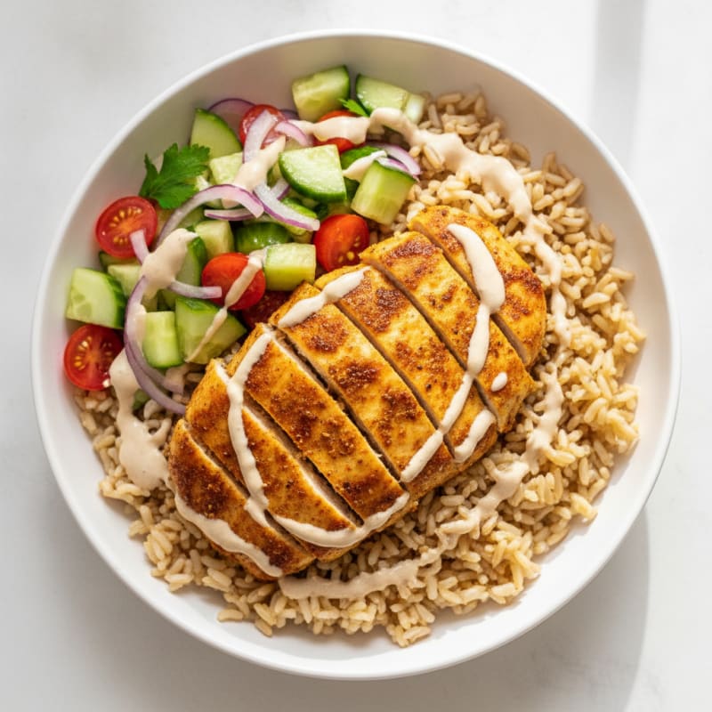 Chicken Shawarma Rice Bowl