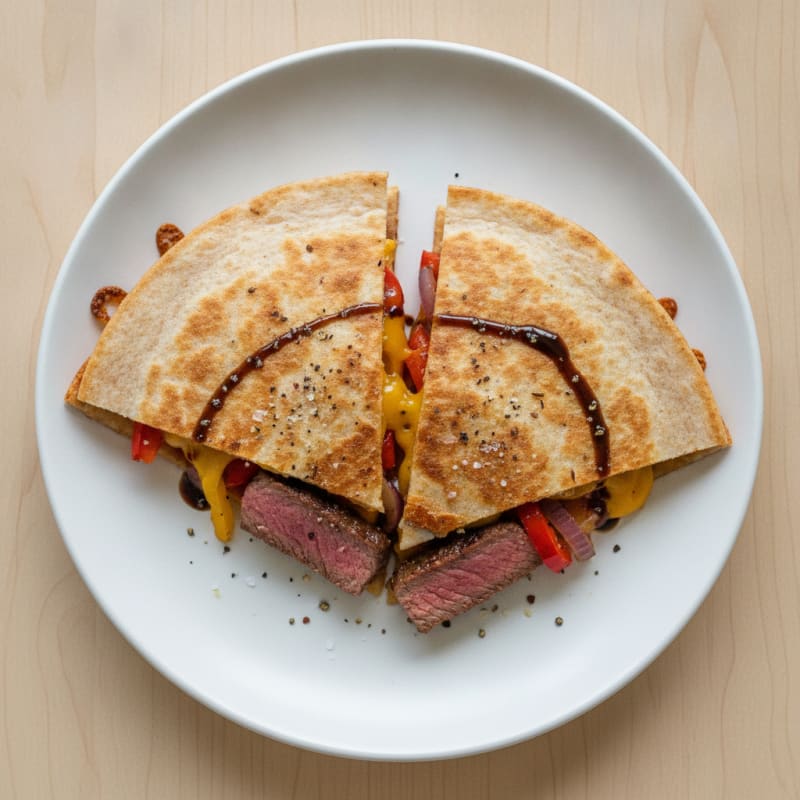 Seared Steak and Pepper Quesadillas