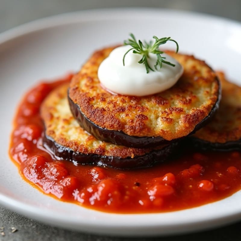 Crispy Baked Eggplant with Fresh Marinara